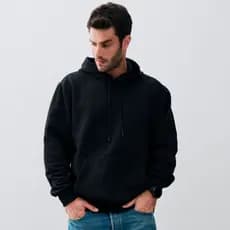 Kit 2 Moletom Masculino Algodão Fechado Blusa de Frio Canguru Premium Padrão