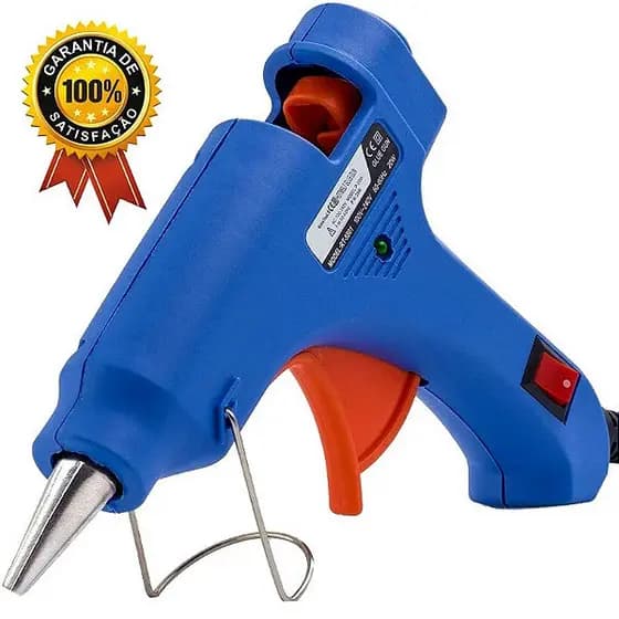 Pistola De Cola Quente 20w On Off bico fino 7mm