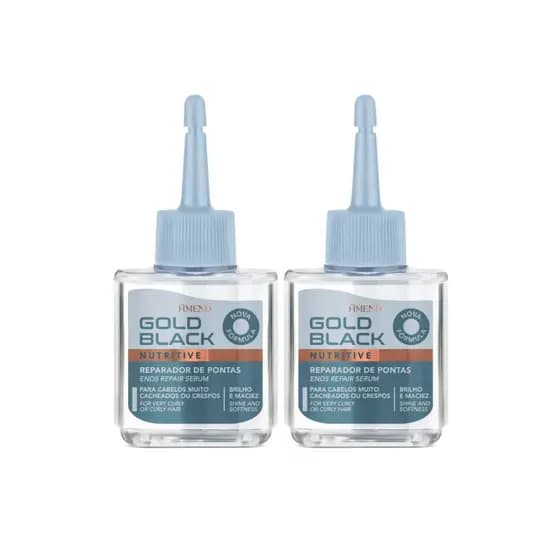 Kit Reparador Nutritivo de Pontas Gold Black 30ml 2 un