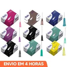 Agulha Hipodérmica Descartável Todos Tamanhos 100un Medix