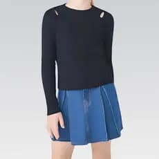 Blusa Infantil Menina Ribana Canelada Hering Estilo