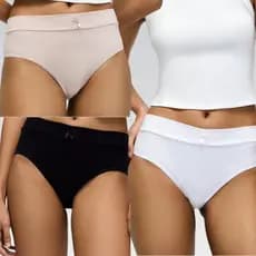 Kit 3 Calcinhas Hering Cós Duplo Malha Algodão Confortável