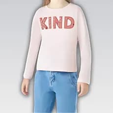 Blusa Infantil Menina Bordado Hering Estilo Conforto