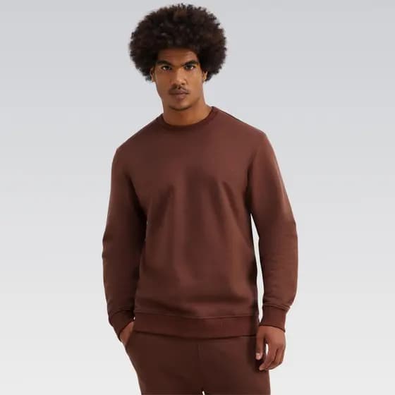 Blusão Básico Masculino Moletom Peluciado Confortável Hering