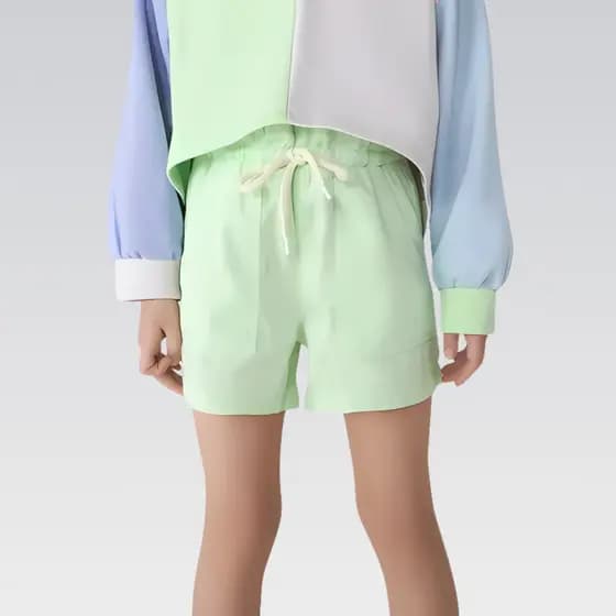 Shorts Hering Infantil Menina Clochard Sarja Estiloso