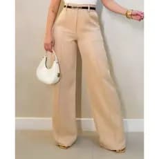 CALÇA PANTALONA ALFAIATARIA  COM CINTO DE COURO P M G GG