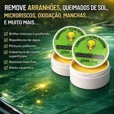 Cera Alien Automotiva Carnaúba - Restaura Brilho Pintura Queimada - Remove Arranhões e Manchas