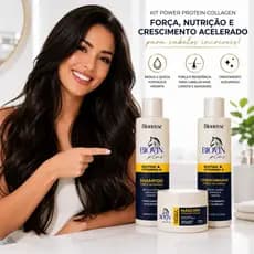 Kit Biovin-A Crescimento Capilar Força de Cavalo - Biotina + Vitamina A - Crescimento Acelerado