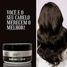 Tonalizante Máscara Preto Intenso Matizadora - Sem Amônia - 100% Natural 300g - Profissional