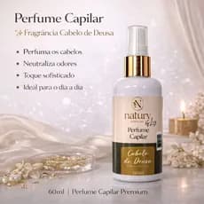 Perfume Capilar Feminino Spray 60ml - Fixação Prolongada - Uso diário - Leve e Não Oleoso