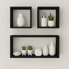 Nichos Para Quarto Em MDF Preto Kit Para Sala Quarto Banheiro Multiuso MDF fosco tx