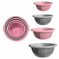 Conjunto de Bacia Plástico Reforçado 4 Peças Classic Prime Alta Resistência