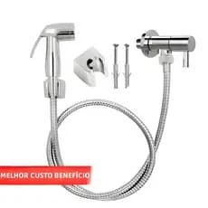 Kit Ducha Higiênica Bidê Inox Super Luxo – Kit Completo com Registro 1/2 Alta Durabilidade