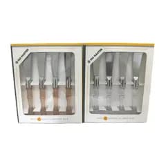 Kit Jogo 4 Faca De Manteiga Espátula Passador Margarina Patê Geleia Requeijão De Aço Inox Alta Qualidade Envio Imediato