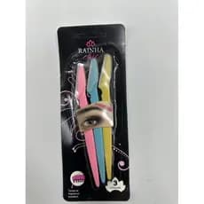 3Pcs Lâmina de aço inoxidável Rosto Sobrancelha Depilação Navalha