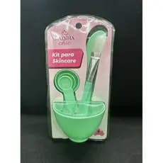 Conjunto Para Skin Care Pote Colher Pincel Espátula