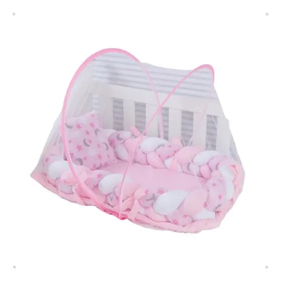 Kit Ninho Trança e Mosquiteiro para Bebe