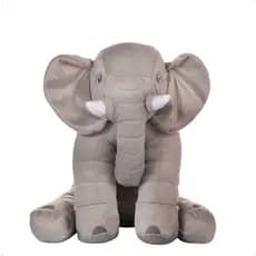 Elefante De Pelúcia Gigante 60cm Velboa Antialérgico