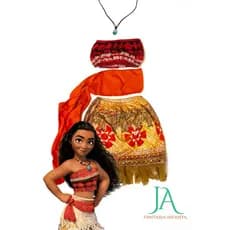 Fantasia Moana Infantil com Colar | Envio Imediato