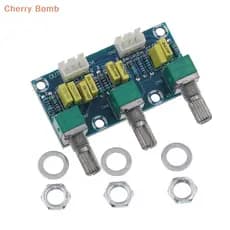 (Bomba Cereja) Amplificador De Ajuste PCB De Subwoofer XH-M802 Placa Amplificadora De Alta E Baixa Tensão Mixer Tone Boa
