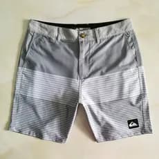 Calção De Praia Bermudas Clássico De 4 Vias Elasticidade De Marca De Secagem Rápida