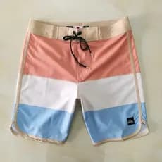 Nova Tendência Bermudas Marca Masculina Calções De Praia De 4 Vias Elasticidade Secagem Rápida GYM Fitness Calças De