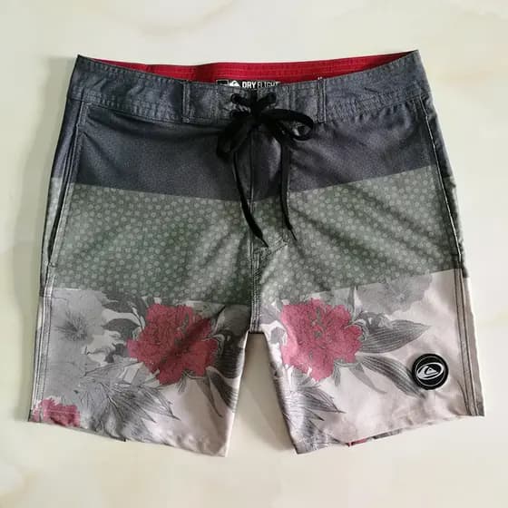 Shorts Masculinos Nova Tendência Quiksliver Board Natação Fitness Esportes À Prova D'água Elasticidade De 4 Vias Praia B