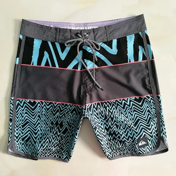 Quiksliver Bermudas Calção De Praia Clássico Masculino De 4 Vias Elasticidade À Prova D'água GYM Fitness Calças De Surf