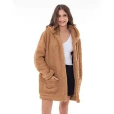2# Sobretudo Casaco feminino em sherpa TR- SBT- 002