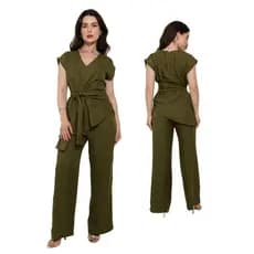 Conjunto Feminino Buls Com Faixa e Calca Pantalona TR-CON-071