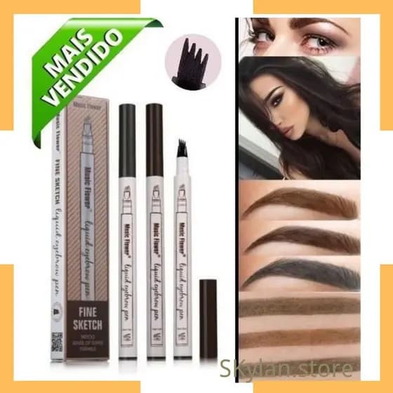 Caneta Lapis Henna Efeito Microblading Sobrancelha