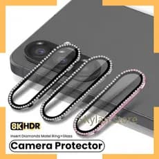 Pelicula diamante de vidro protetor de Lente Cãmera Para Samsung Galaxy A07 A17 A26 A36 A56