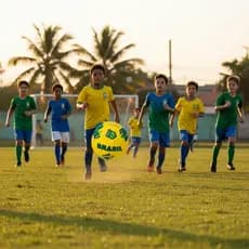 Bola de Futebol Copa do Mundo Brasil Número 5 - Amarela