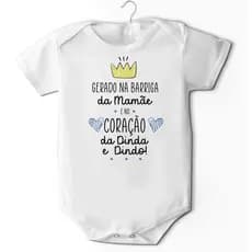 Body Dinda e Dindo Bebê Gerado na Barriga da Mamãe