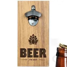 Abridor de Madeira MDF com Imã Abridor de Parede Magnético, Abridor de Garrafa Parede Magnético com Imã Abridor de Cerve