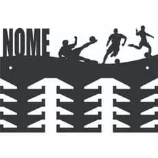 Porta Medalhas Futebol Masculino Personalizado Com Nome