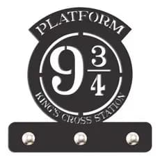 Porta Chaves Decorativo Parede Gancho Plataforma 9 3/4 Harry