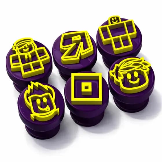 Kit 6 Carimbos para Doces / Brigadeiros Roblox Modelo 2