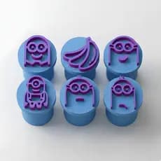 Kit 6 Carimbos Brigadeiros Docinhos-Minions