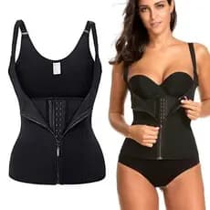 Cinta Modeladora de Barriga e Cintura com Dupla Compressão Ajustável