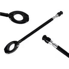 Antena de Moto Corta Linha de Pipa Retrátil 6 Estagios Anti Cerol Aço Inox Guidão