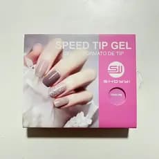 Speed Tip Gel Caixa 240 Unidades formato de Tips Curvatura C/Vamp long/Stiletto long postiça