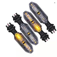 Kit C/ 4 Pisca Led Seta Moto Honda Cb250f Twister 2019 Fan Titan SEQUENCIAL