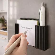 Suporte para anotação Post-it na geladeira com espaço para caneta bloco de notas bloco de anotação na geladeira