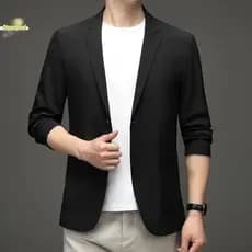 [Sunshine] Blazer Casual Masculino Leve Terno De Negócios Jaet Bla Luto Top [Novo]