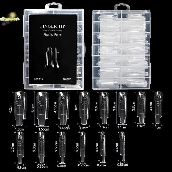 [Sunshine] 70/140/150pcs Eagle's Talon Pontas De Unhas Falsas Curto Curvo Stiletto Transparente Suave Extensão Para Mani