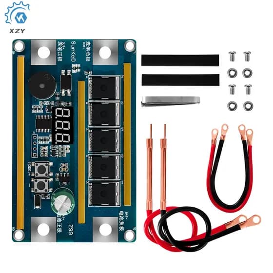 Z99 Soldador A Ponto 12V 18650 Bateria De Lítio Armazenamento De Energia Máquina De Solda PCB Placa De Circuito Kit DIY