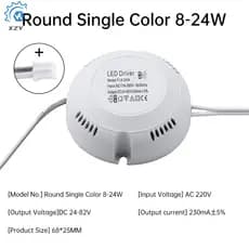 Driver De LED AC220V Para DC24-82V/70V-125V Luz De Teto 8-24W/24-36W Fonte De Alimentação Do