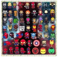 1 Pçs Série Marvel Sapatos Encantos Acessórios Decorar Chinelos Sandálias Fivela Presentes