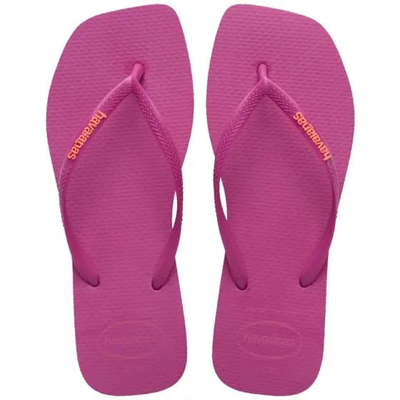 Chinelo Havaianas Slim Square Logo Pop Up